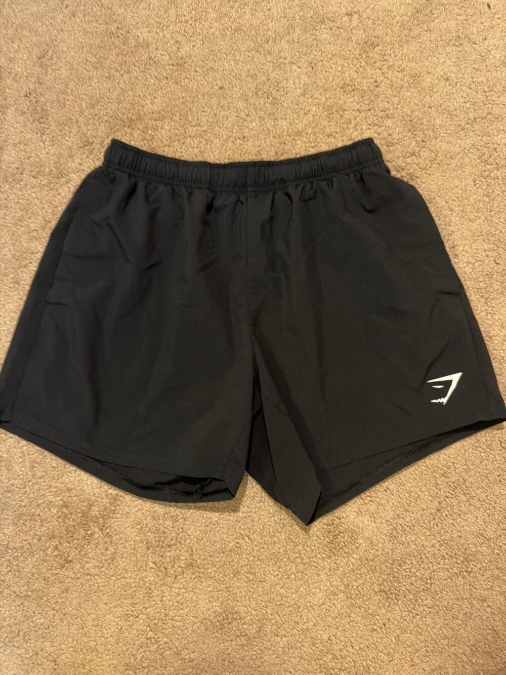 Gymshark Black 5” Inseam Running Shorts Size Medium
